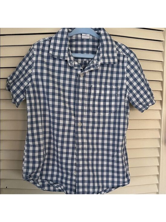 GAP Other - GAP Navy and White Checkered Button-Up Shirt